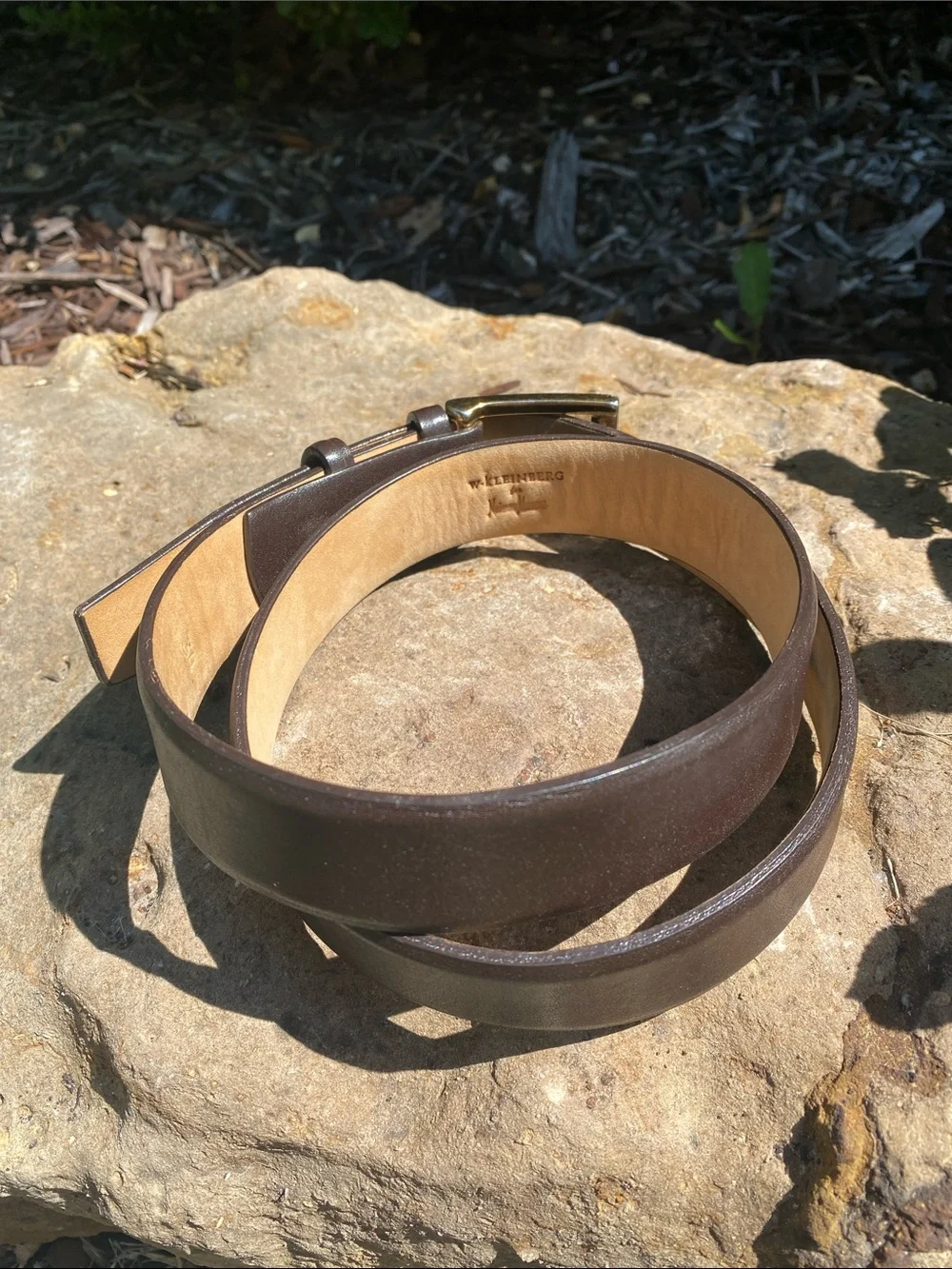 W. Kleinberg for Neiman Marcus brown Leather Belt